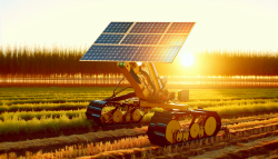 时尚农业机器人，太阳能，大型
