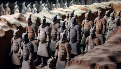 我们将从秦朝的咸阳城开始，惊叹于兵马俑栩栩如生的细节。