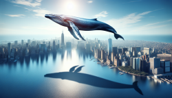 蓝鲸飞跃城市